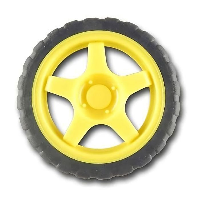 Single Shaft 300RPM BO Motor with Wheels (2pcs)