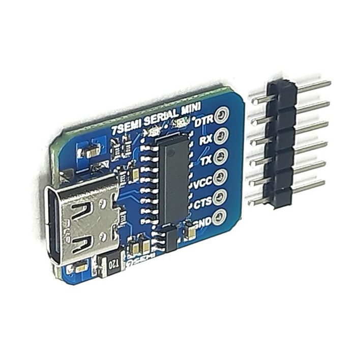 CH340C USB Type C to TTL Serial Converter Breakout Board -7Semi