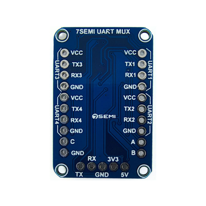 UART Mux 4 Channel Breakout Board (SN74LV4052) -7Semi