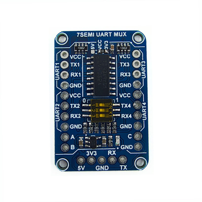 UART Mux 4 Channel Breakout Board (SN74LV4052) -7Semi