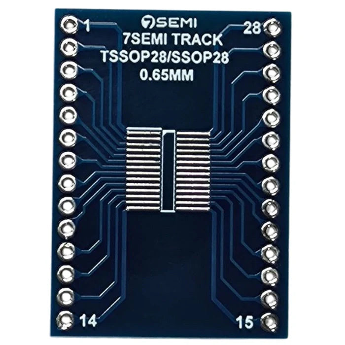 SOIC28/SOP28/SO28 TSSOP28/SSOP28 Adapter PCB Board - 7Semi