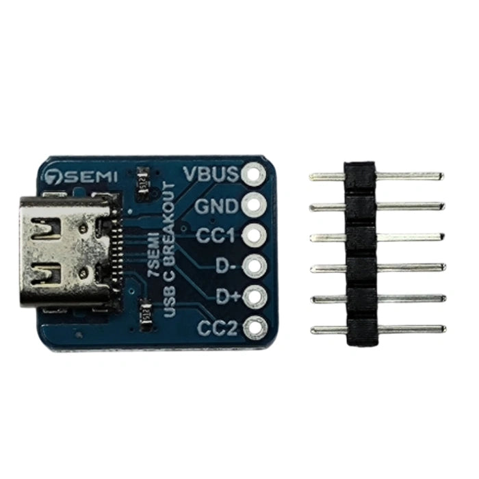 USB Type-C Connector Breakout (Female) - 7Semi