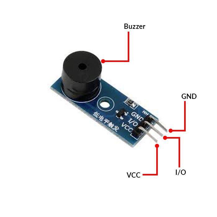 Iotcart Active Buzzer Module 3.3V-5V - Arduino Compatible Audio Alarm