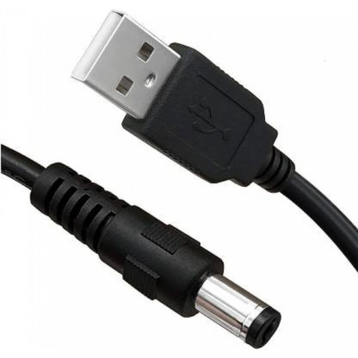 USB to DC Adapter Cable 5.5mm x 2.1mm 85cm