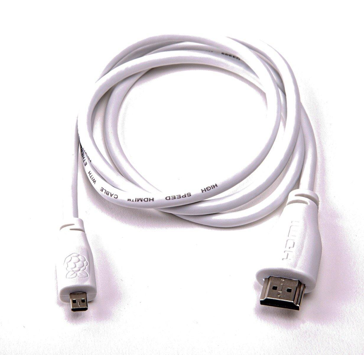 Raspberry Pi Official Micro-HDMI to Standard HDMI Cable (1 Meter)