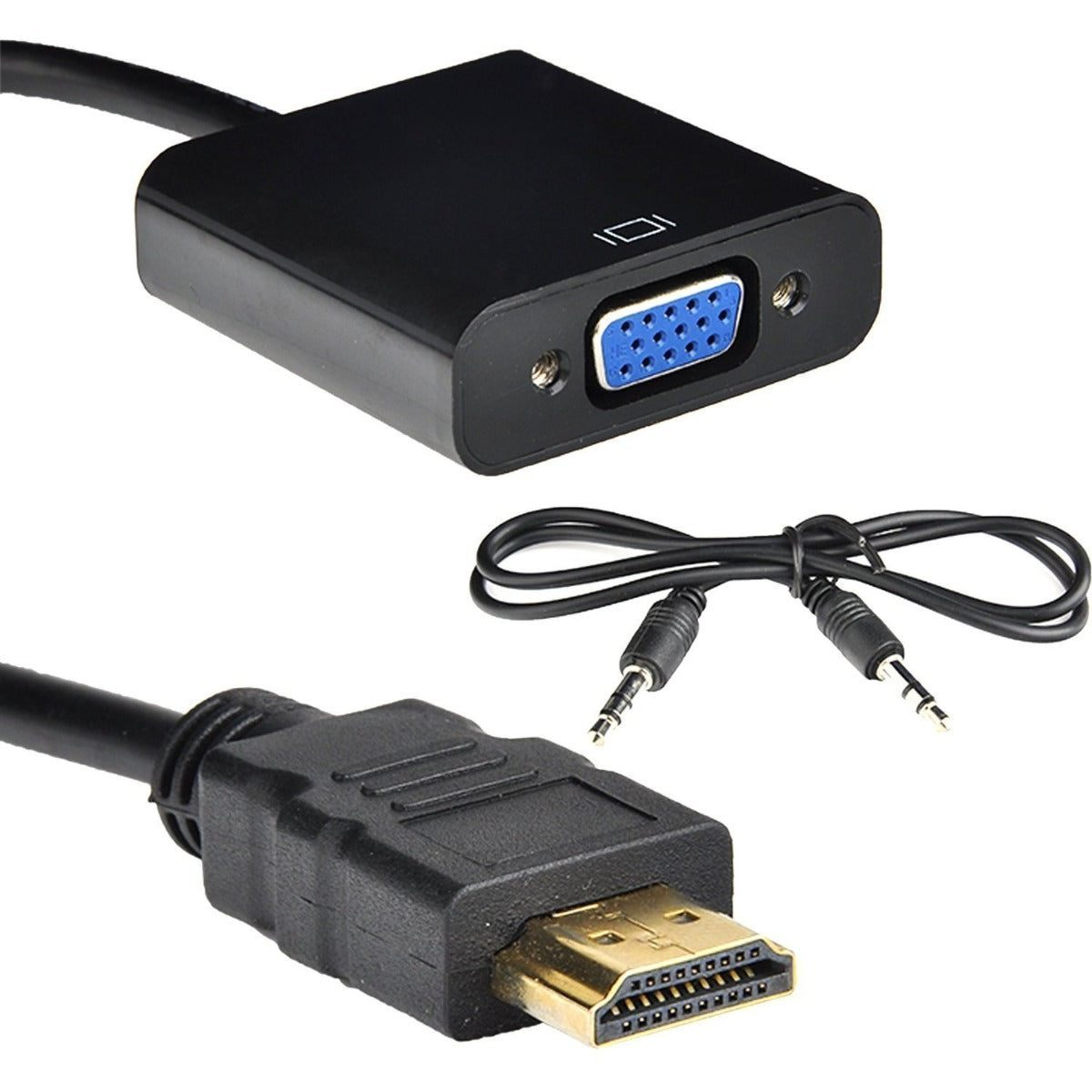 HDMI to VGA Converter with Audio - Black