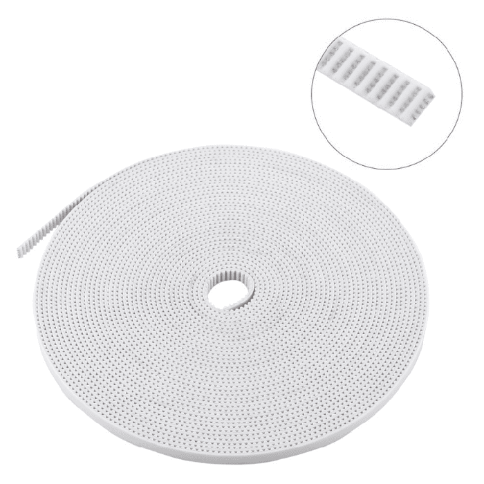 Iotcart 6mm GT2 Timing Belt 1M White PU Steel Core - 3D Printer Belt