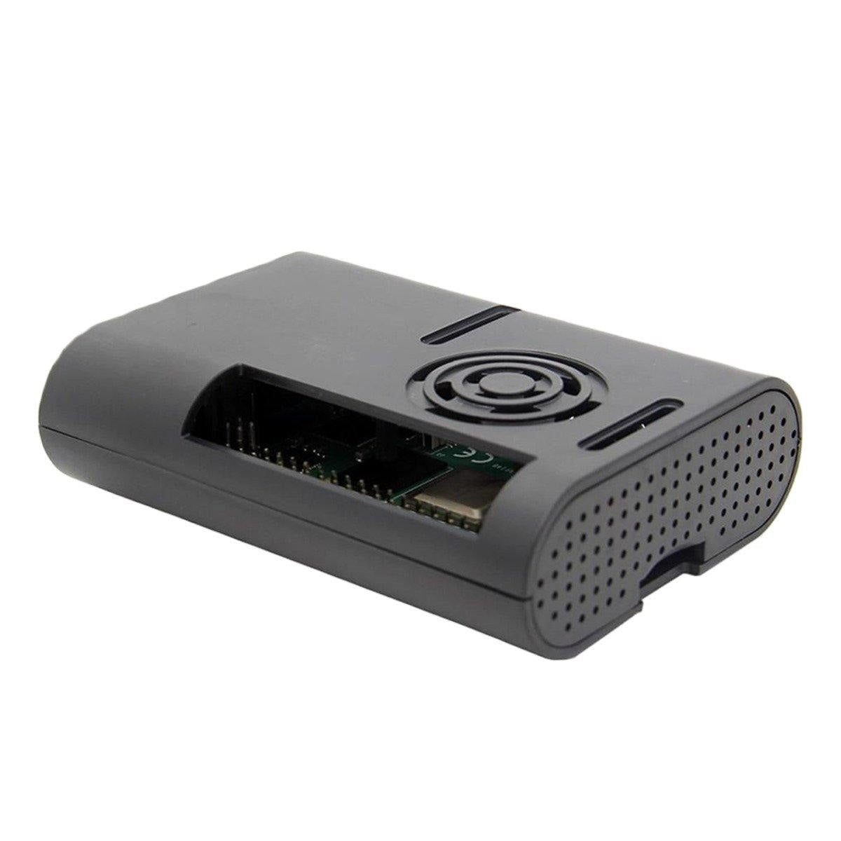 Raspberry Pi 4 ABS Black Case with Fan