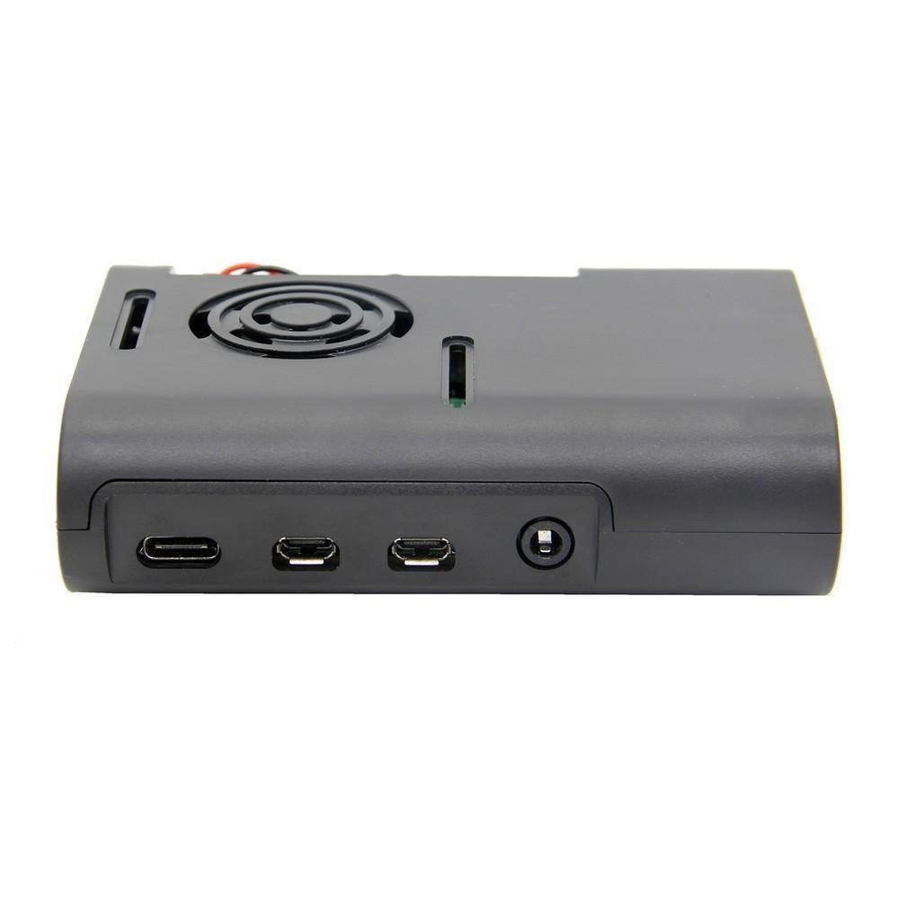 Raspberry Pi 4 ABS Black Case with Fan