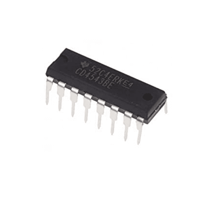 CD4543 BCD to 7 Segment Decoder IC - LCD & LED Display Driver