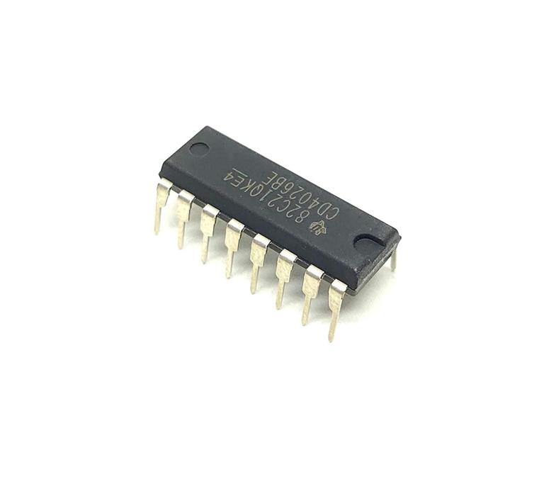 CD4026 Decade Counter/Divider IC - 7-Segment Display Driver