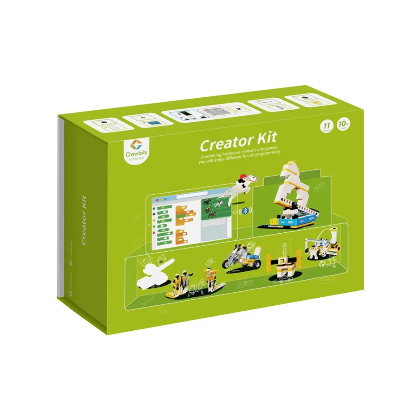 Elecrow - Crowbits-Creator Kit Based on Arduino, 12-in-1 STEM Toy for Kids