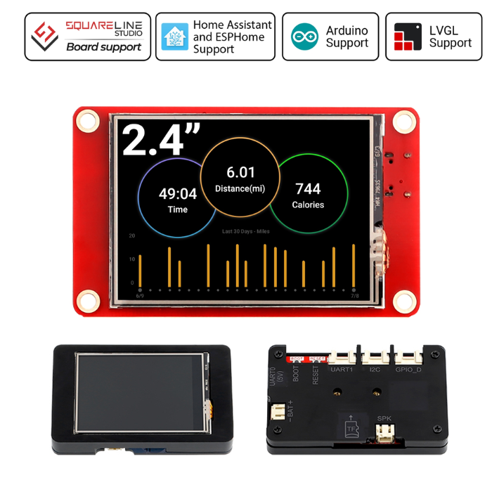ELECROW 2.4inch ESP32 HMI 320x240 SPI TFT LCD Touch Screen compatible with Arduino/LVGL/PlatformIO/ Micropython