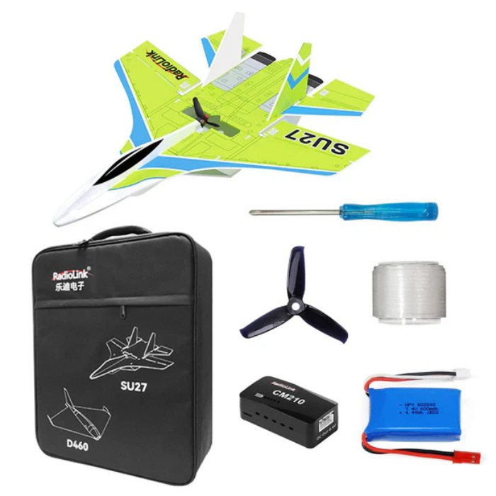 Radiolink SU27 Fighter RC Plane Radio Controlled Airplane(RTF) 4000KV Brushless Motor Fixed Wing Gyroscope Assist for Beginners