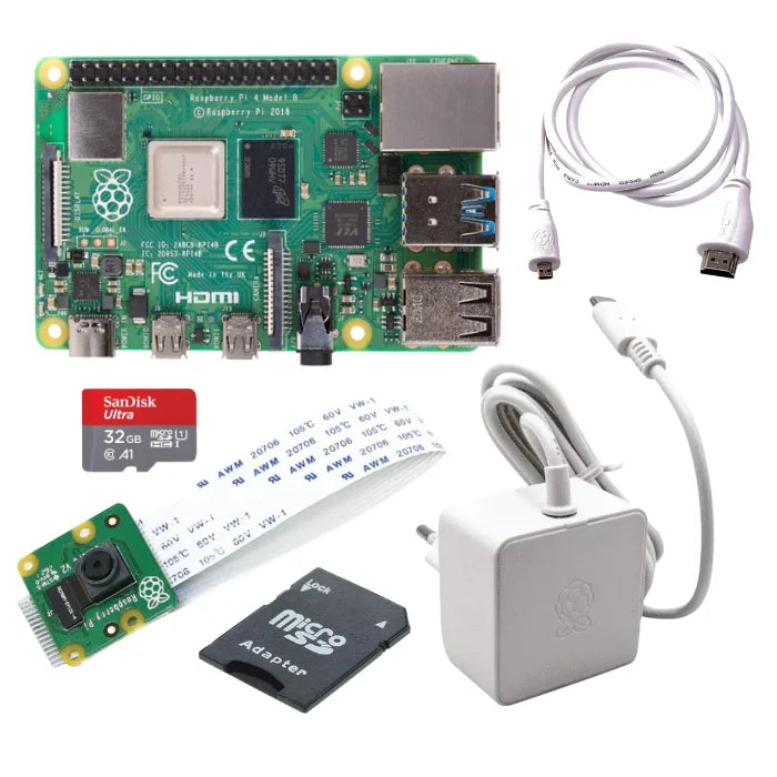 Raspberry Pi 4B 4GB Computer Vision Kit