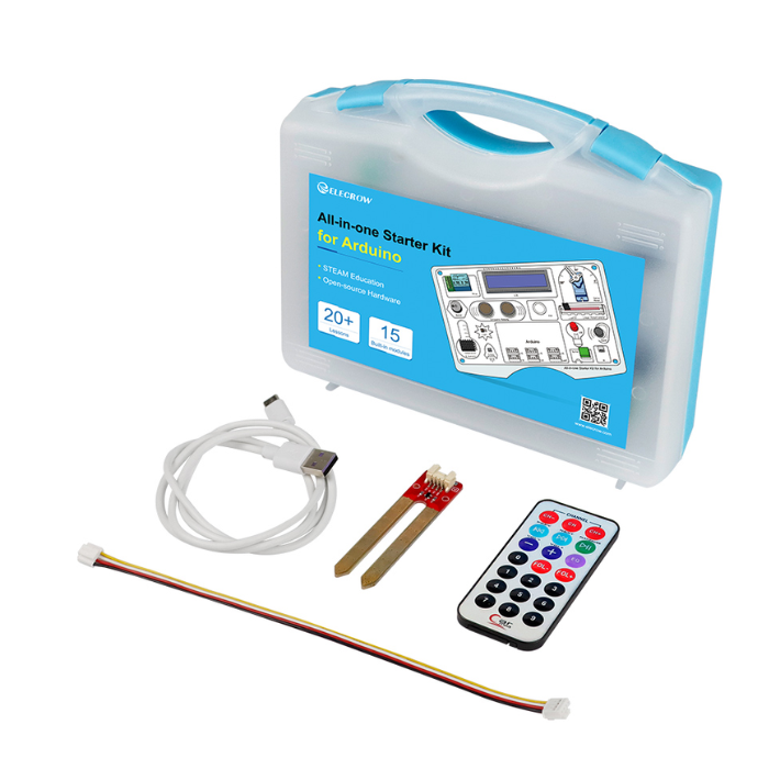 Elecrow All-in-One Starter Kit for Arduino with 15 Sensors and 21 Lessons