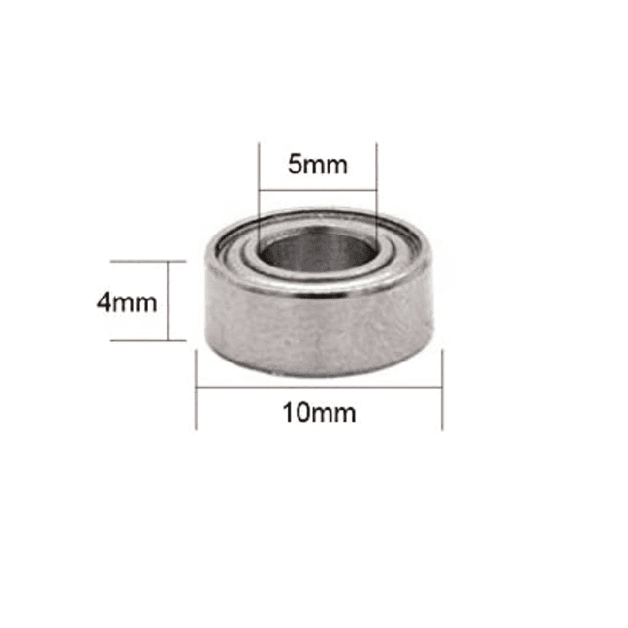 MR105ZZ Double Shielded Miniature Ball Bearing 5x10x4 mm - Buy Online in India