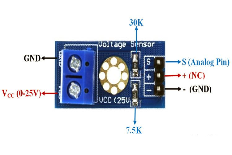 Voltage Sensor Module 25V
