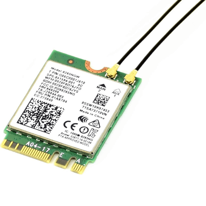Intel AC8265 Dual Band WiFi + BT 4.2 NIC for Jetson Nano - Buy in India