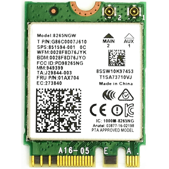 Intel AC8265 Dual Band WiFi + BT 4.2 NIC for Jetson Nano - Buy in India
