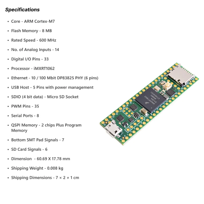 Teensy 4.1 Development Board