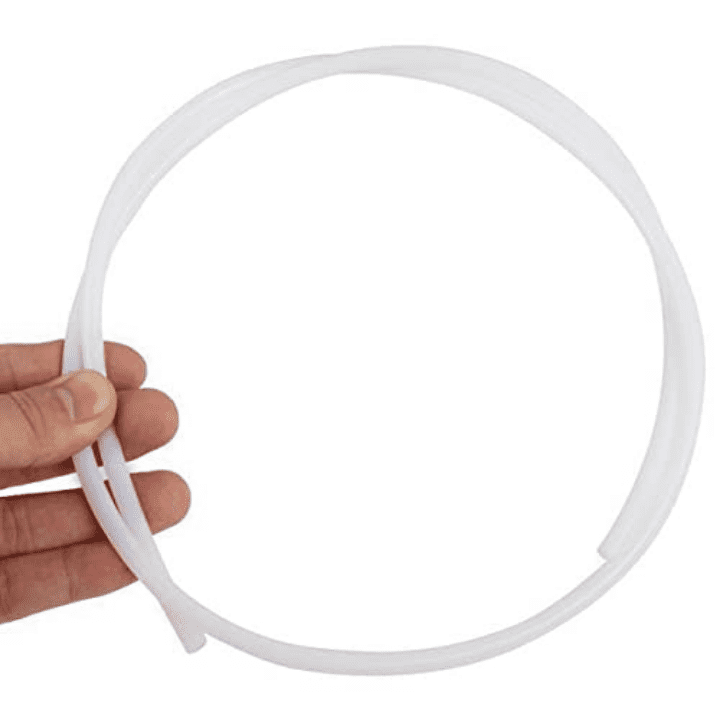 PTFE 4x6mm White Teflon Tube for 3mm 3D Printer Filament - 1 Meter (4mm ID X 6mm OD)