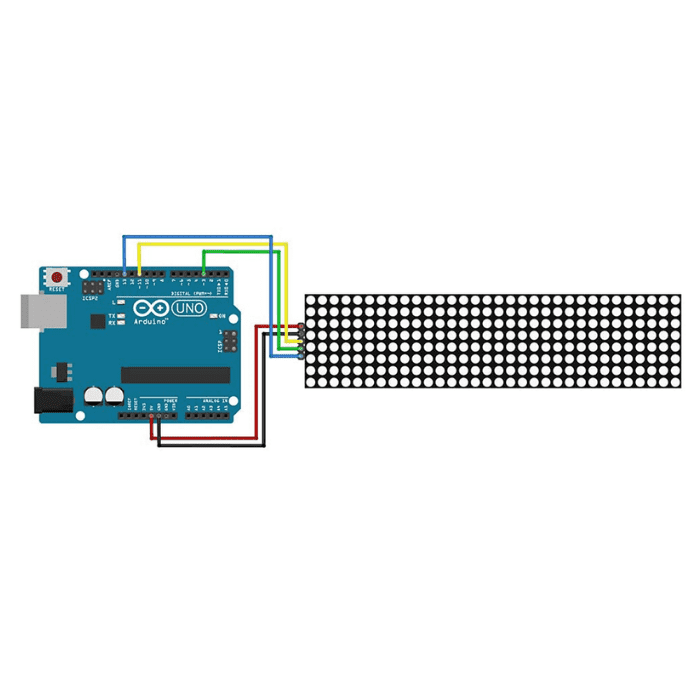 MAX7219 4 in 1 Dot Matrix Display Module 8x8 LED - Arduino Compatible