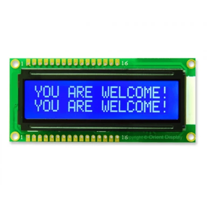 16x2 LCD Display (Blue)