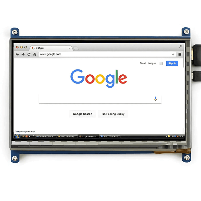 Iotcart SES-P-2112 7 Inch HDMI Capacitive Touch Display - Raspberry Pi Monitor