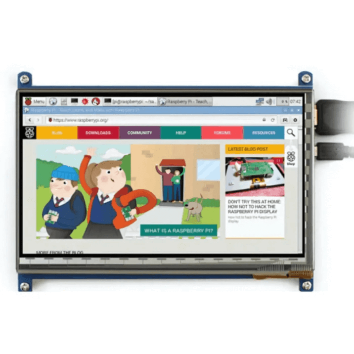 Iotcart SES-P-2112 7 Inch HDMI Capacitive Touch Display - Raspberry Pi Monitor
