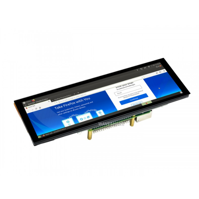 Waveshare 7.9inch HDMI Capacitive Touch Screen LCD 400×1280 with Toughened Glass Cover