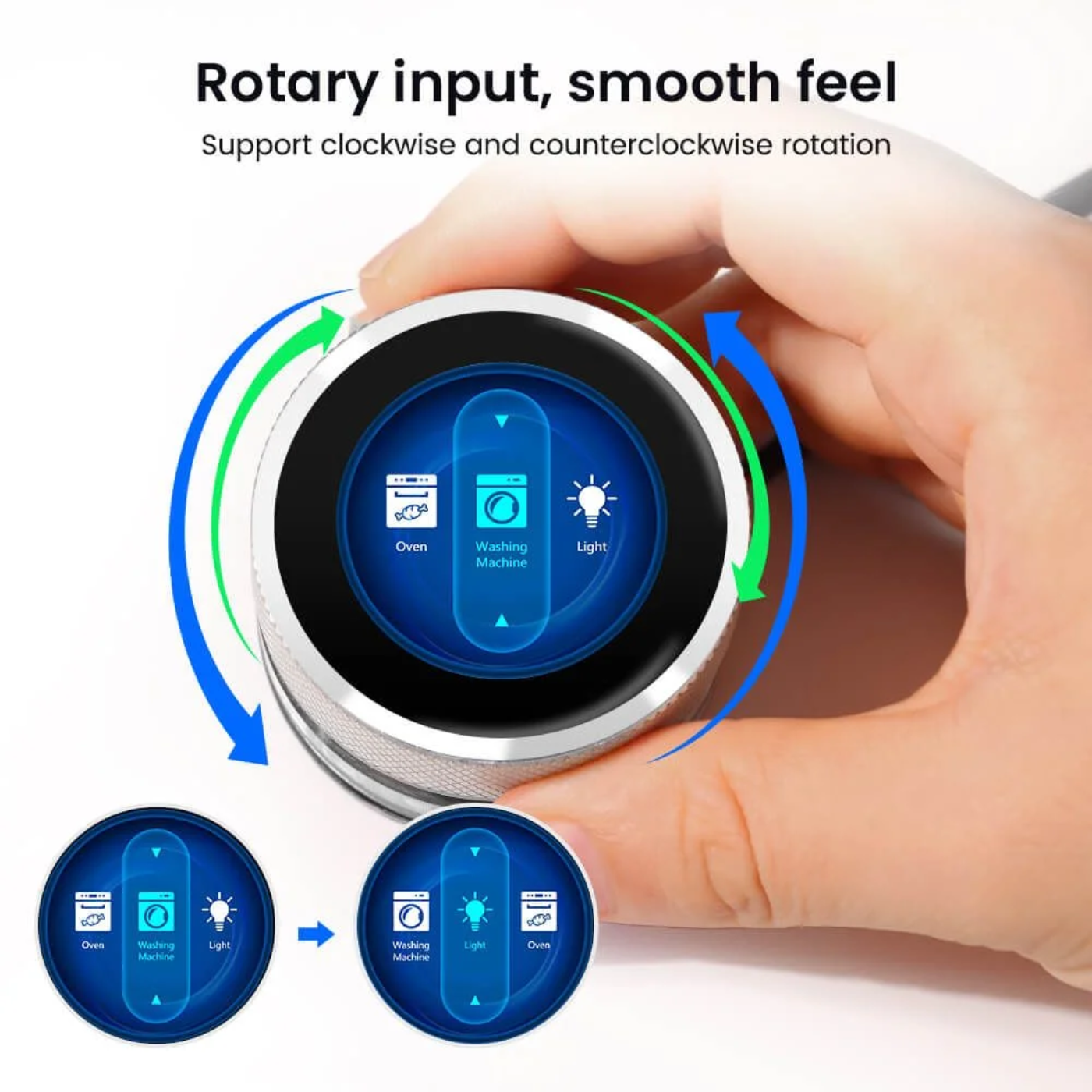 Elecrow CrowPanel 1.28 Inch ESP32 HMI Display with 240x240 IPS Round Touch Screen