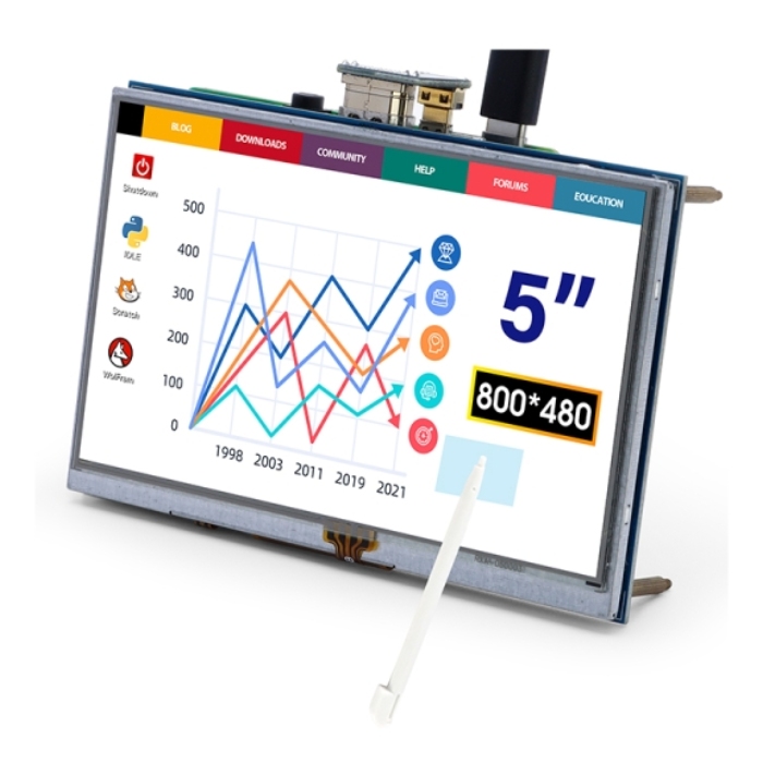 Elecrow RR050 5 Inch Resistive Touch Screen TFT Display 800x480