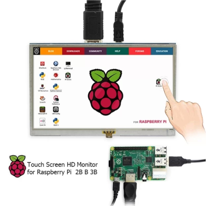 Elecrow RR050 5 Inch Resistive Touch Screen TFT Display 800x480