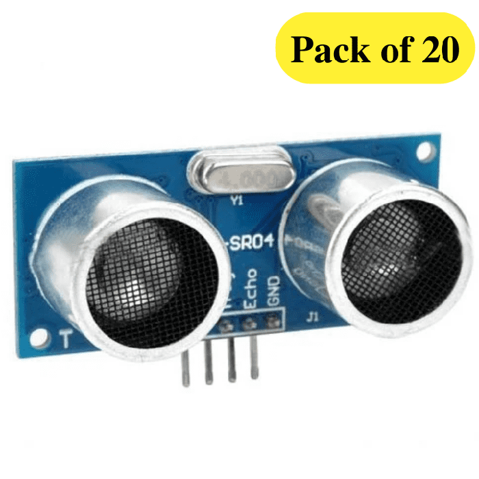 Iotcart HC-SR04 Ultrasonic Distance Sensor Module (Pack of 20) - 5V for Arduino & IoT Projects