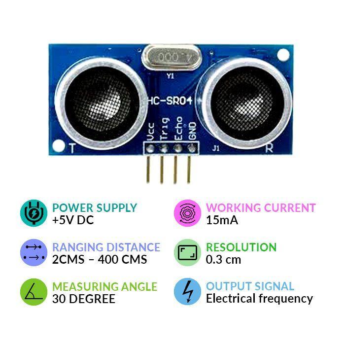 HC-SR-04 Ultrasonic Sensor 25 Pack - Distance Detection for Robotics