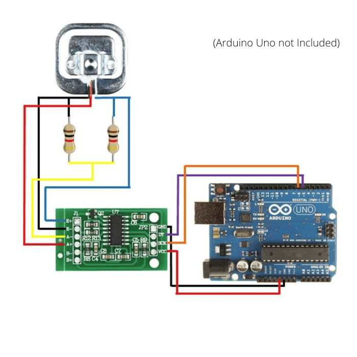 50kg Load Cell with HX711 Weight Sensor