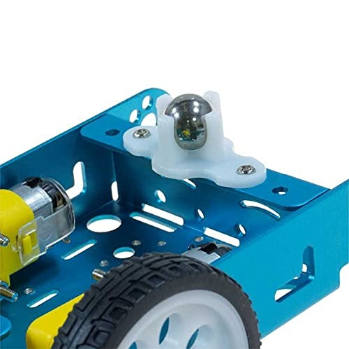 2WD DIY Aluminum Alloy Smart Robot Car Chassis Kit - Blue Colour