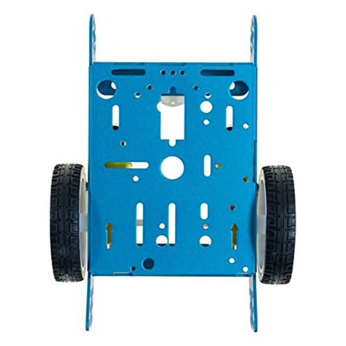 2WD DIY Aluminum Alloy Smart Robot Car Chassis Kit - Blue Colour