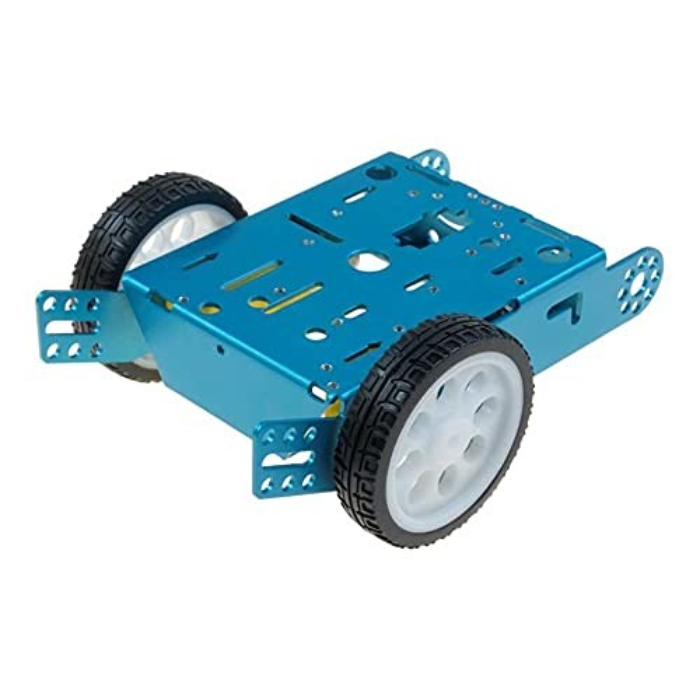 2WD DIY Aluminum Alloy Smart Robot Car Chassis Kit - Blue Colour