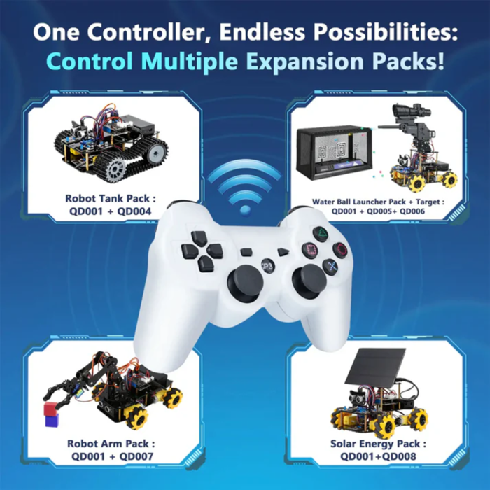 ACEBOTT SES-P-2169 Bluetooth Robot Car Controller - ESP32 Compatible Wireless Expansion Pack