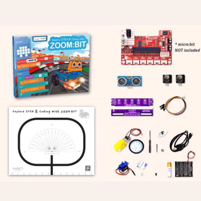 Cytron ZOOM:BIT Robot Car Kit for micro:bit (without micro:bit)