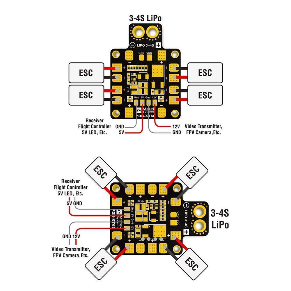 Matek Systems PDB-XT60 Power Distribution Board
