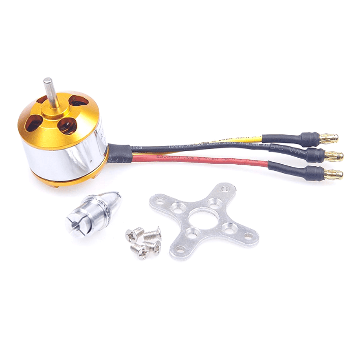 A2212 2450KV BLDC Motor for RC Drones & Quadcopters - High-Speed Brushless Motor