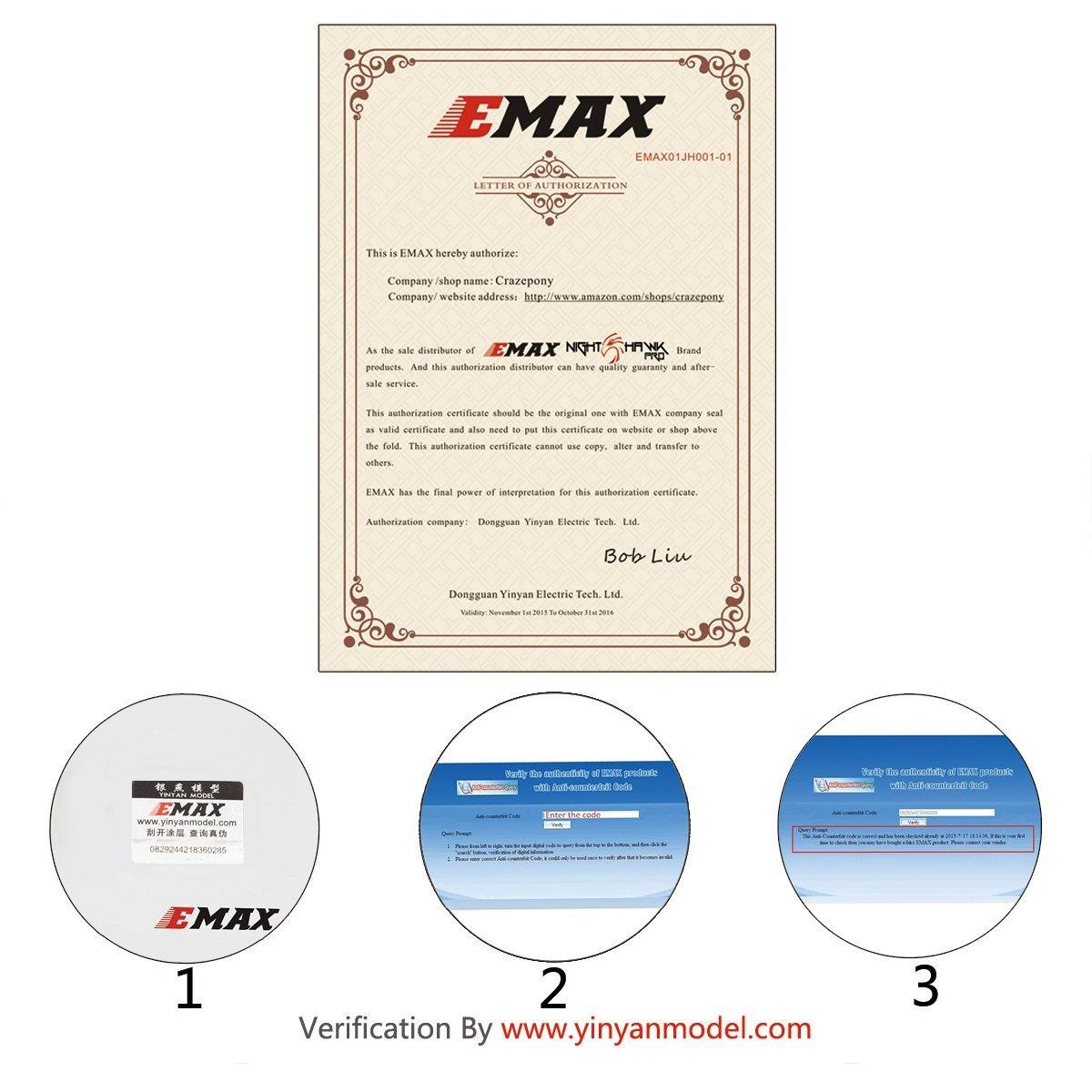 Emax MT2213 920kva Brushless Motor with 1045 Propeller (1 pair)