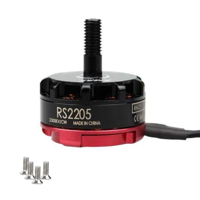 RS2205 2300KV Brushless DC Motor for FPV Racing Drone Black Cap (CW Motor Rotation) - RS2873/RS4665