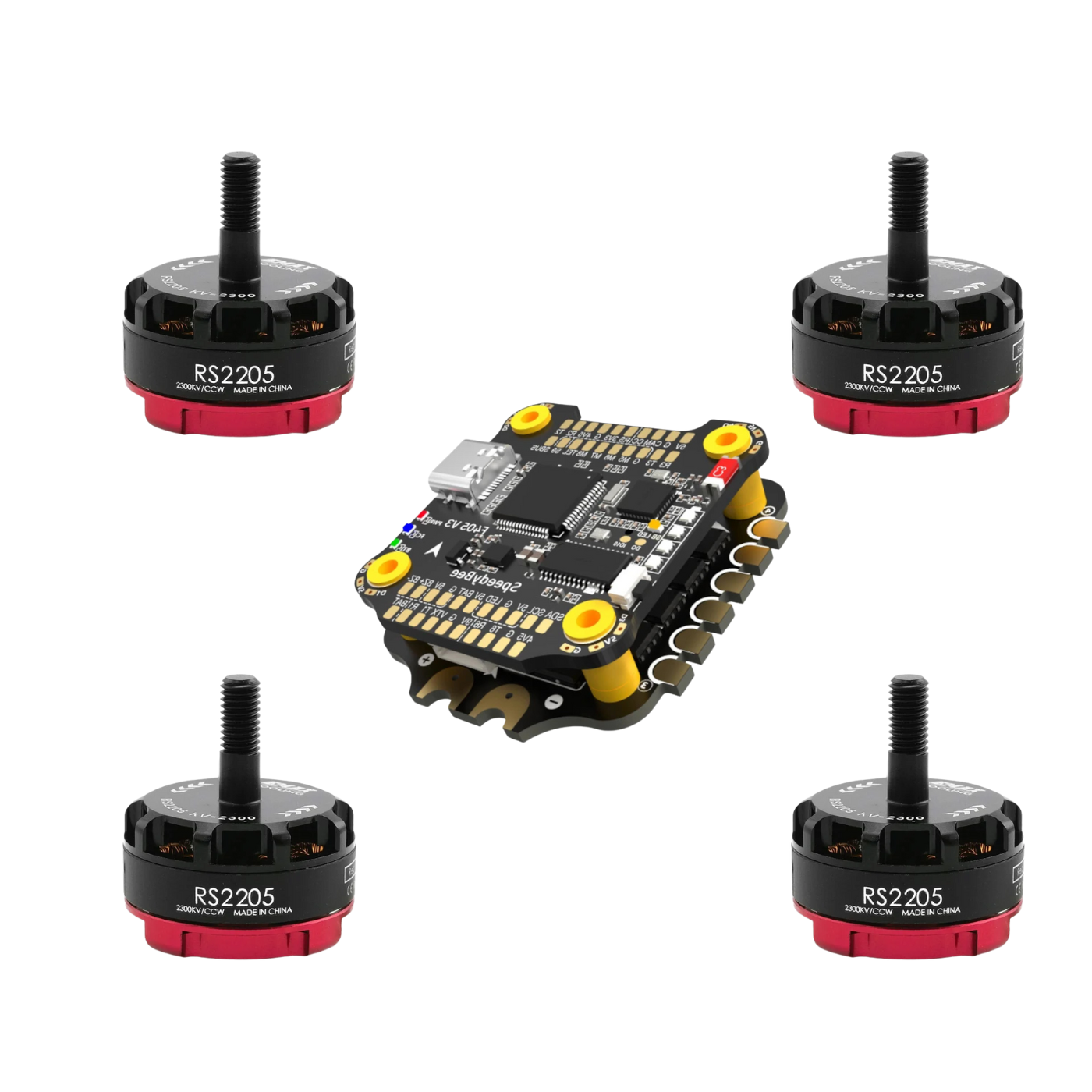 SPEEDYBEE F405 V3 Stack Flight Controller + BLS 50A ESC + RS2205 2300KV Brushless DC Motor For Racing Drone