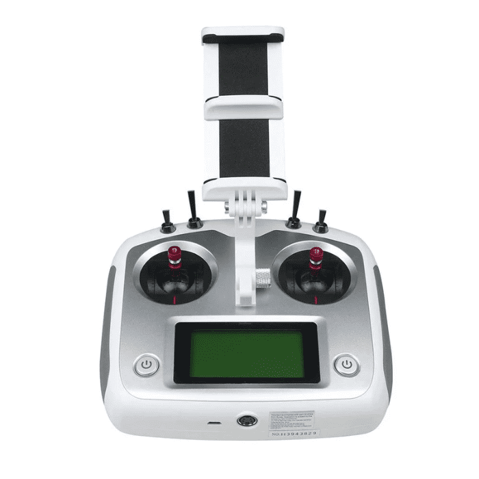 FlySky FS-i6S 2.4G 10CH AFHDS Transmitter with FS-IA10B Receiver & Mobile Holder - RC Controller for Drones, Planes, Cars