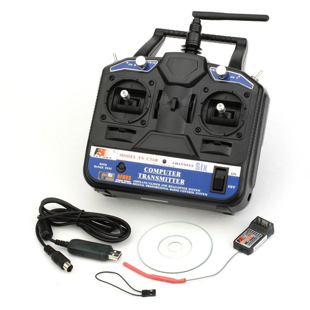 FlySky FS-CT6B 6ch 2.4GHz Transmitter & FS-R6B Receiver