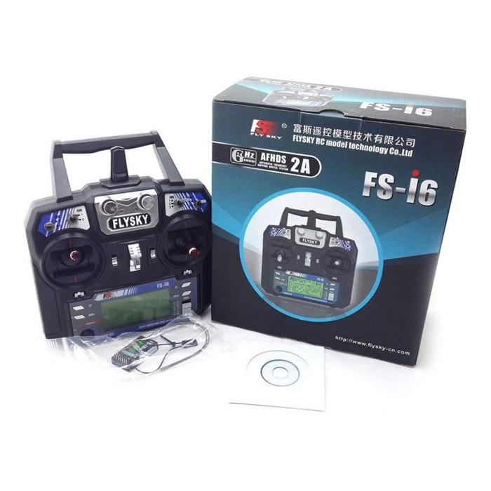 FlySky FS-i6 2.4GHz 6 Channel RC Transmitter - Drone & Plane Control